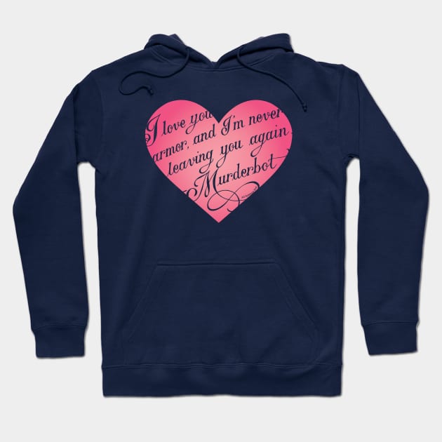 A Murderbot Valentine Hoodie by Crown and Thistle